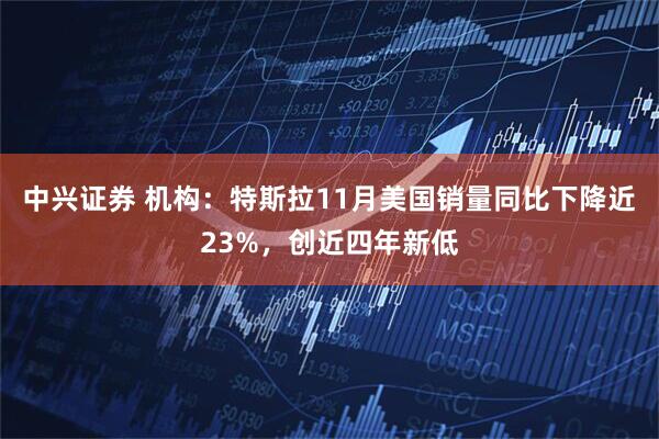 中兴证券 机构：特斯拉11月美国销量同比下降近23%，创近四年新低