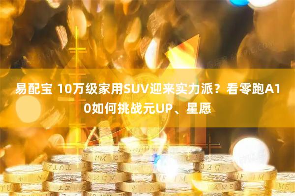 易配宝 10万级家用SUV迎来实力派？看零跑A10如何挑战元UP、星愿
